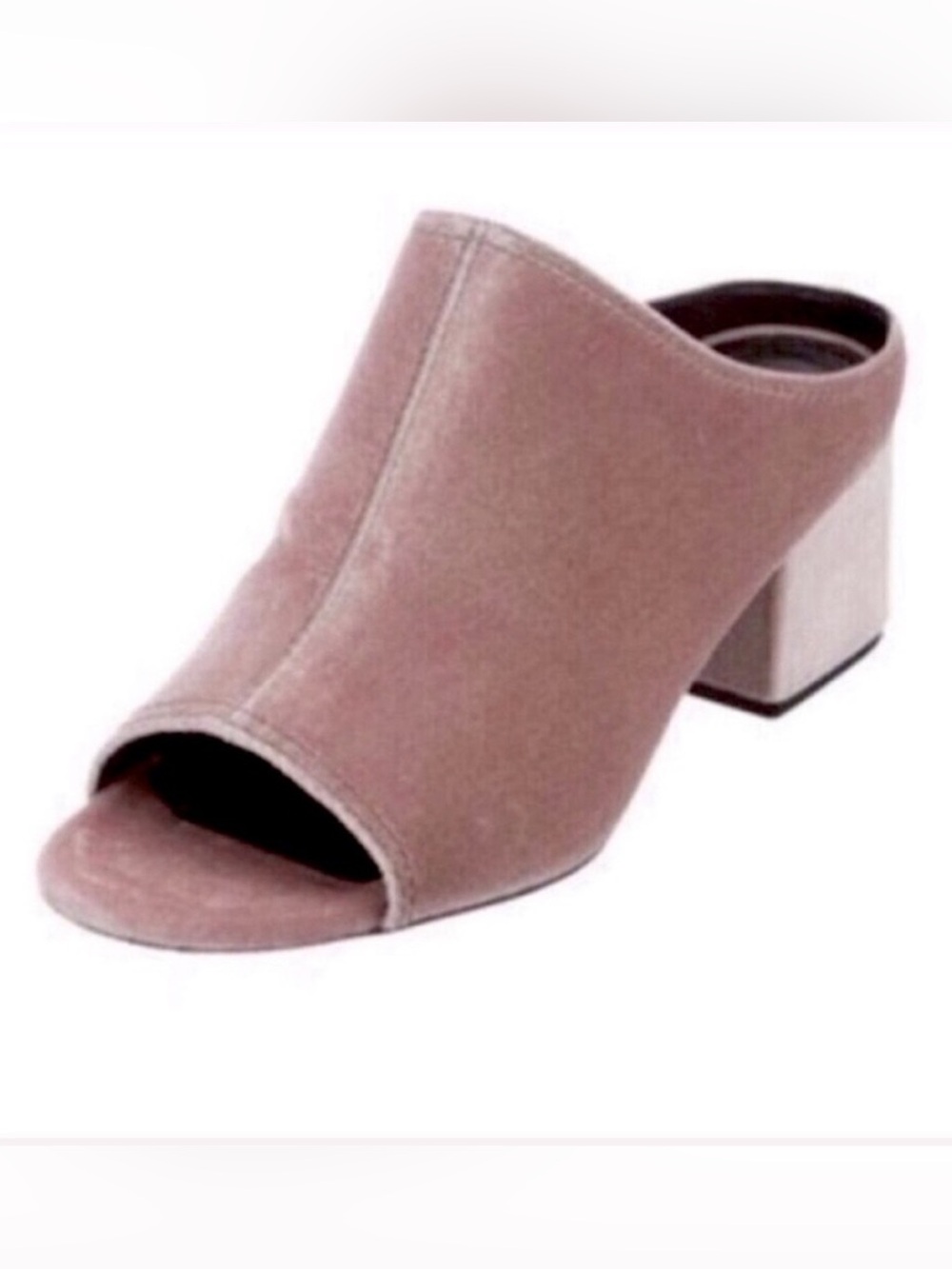 3.1 Phillip Lim Mules block heel blush pink velvet W38
